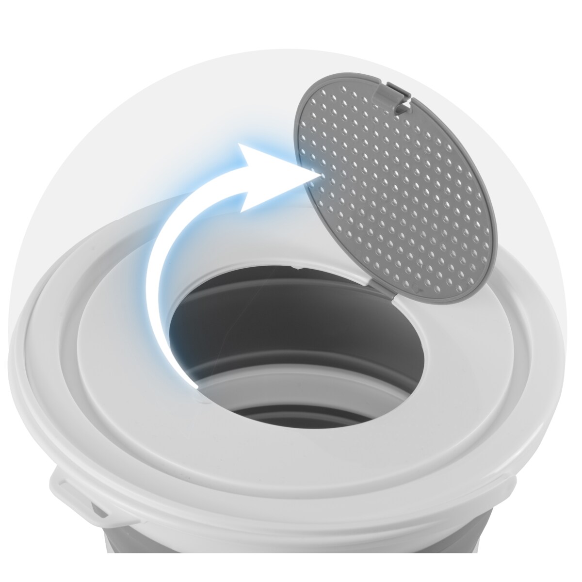 Wiaderko wiadro uniwersalne składane z rączką 10L Massido