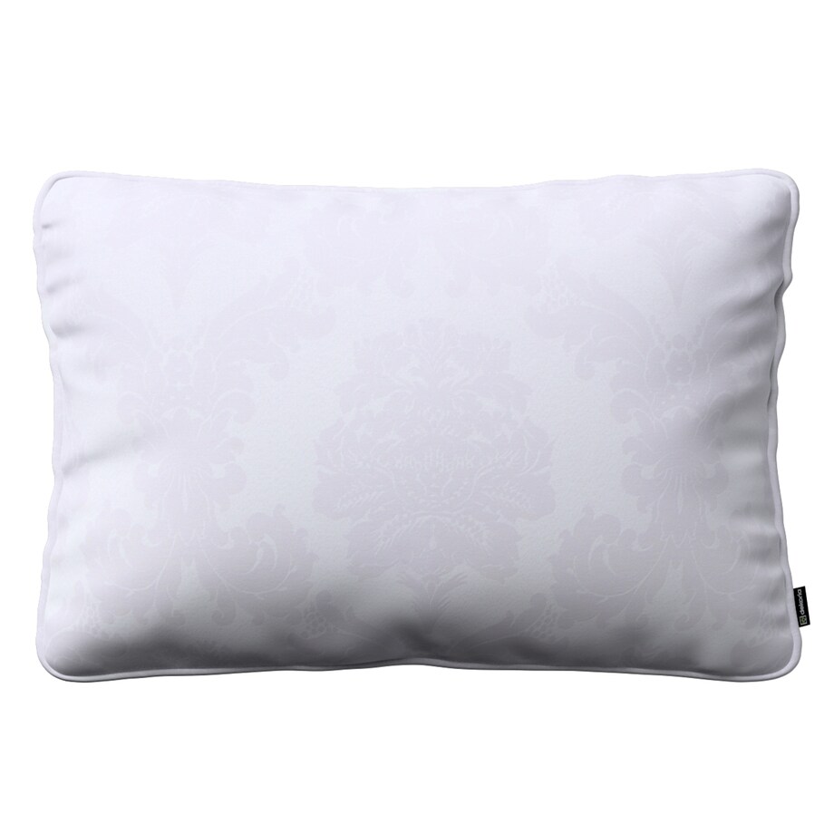 Poszewka Gabi na poduszkę prostokątna 60x40 liście akantu na białym tle