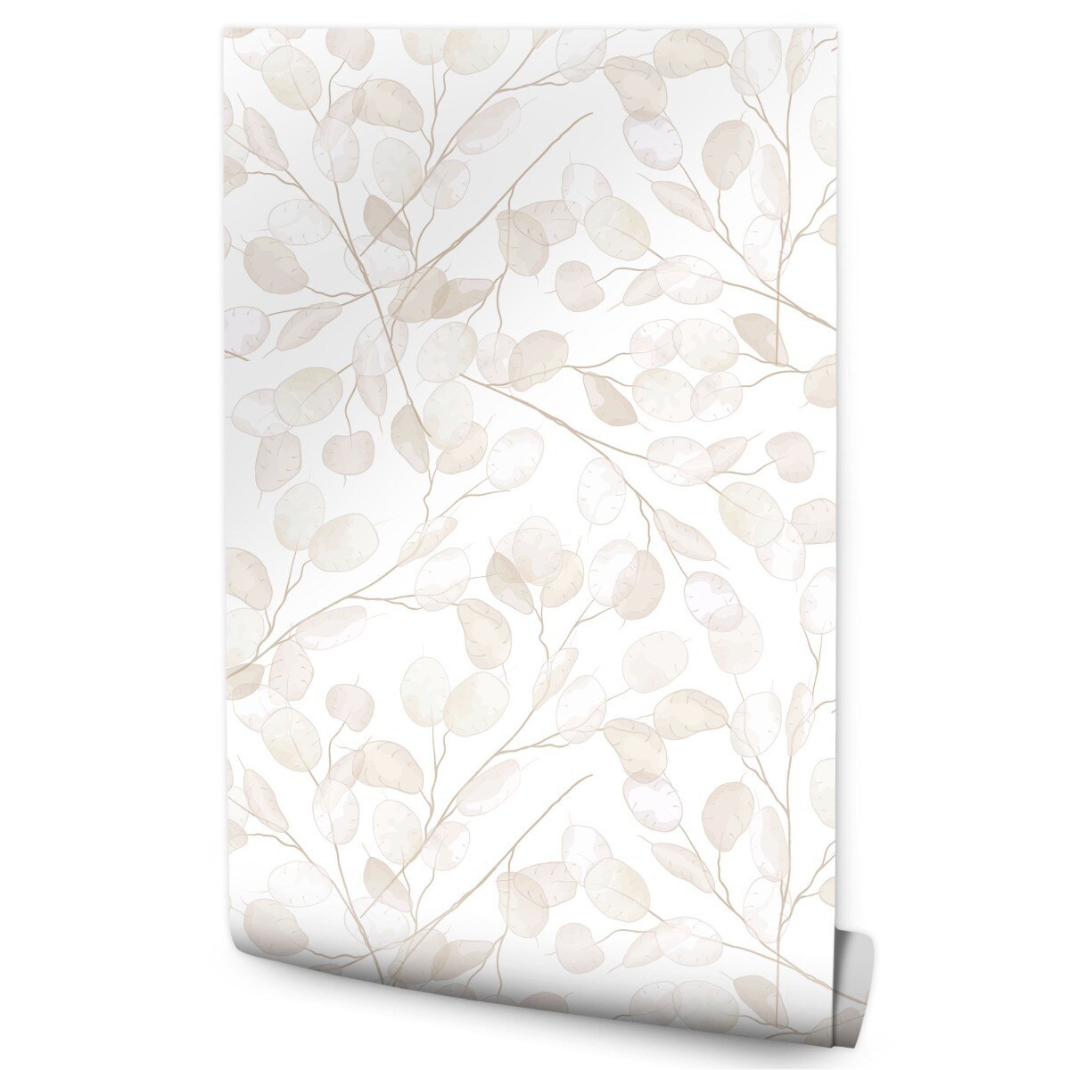 Tapeta Beżowe LIŚCIE Roślina Natura