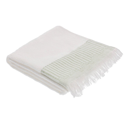 Ręcznik Trevor 50x100cm white green, 50 x 100 cm