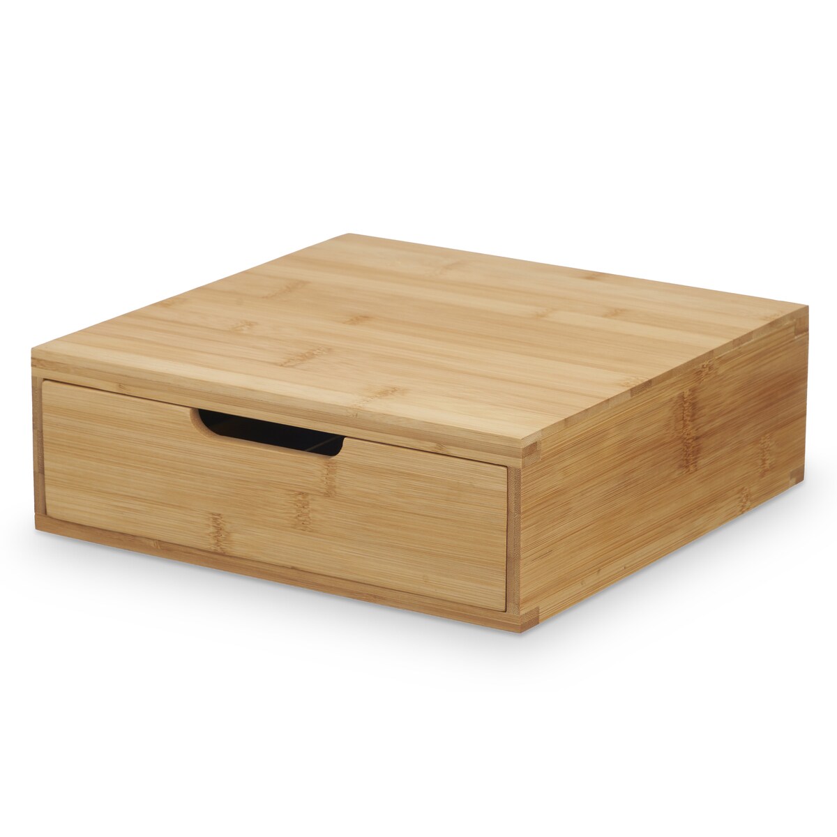 Bambusowy pojemnik na kapsułki do kawy, 8 przegródek, 30 x 30 cm