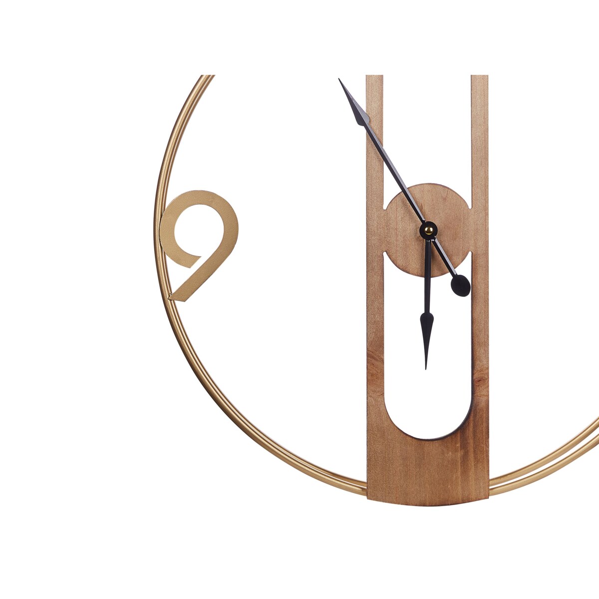 Zegar ścienny ø 50 cm jasne drewno MULHOUSE