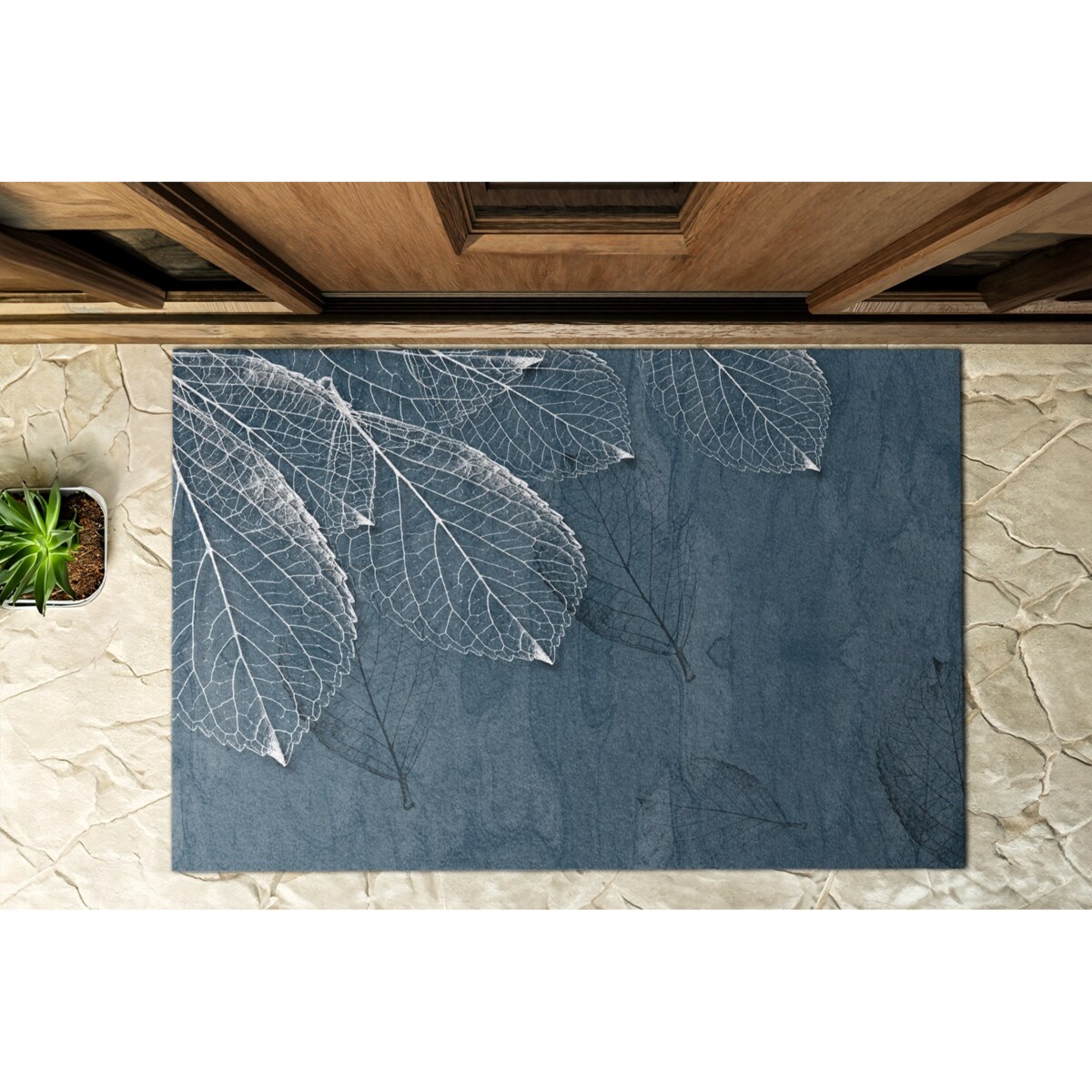 Wycieraczka zewnętrzna XXL Kwiatowy wzór 150x100cm