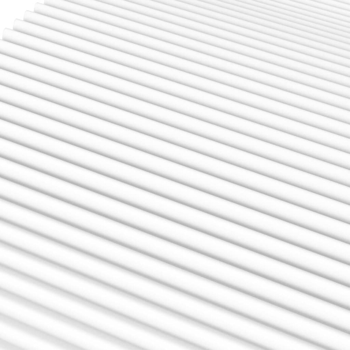 vidaXL Materac piankowy, biały, 100x220 cm, twardość H2/H3