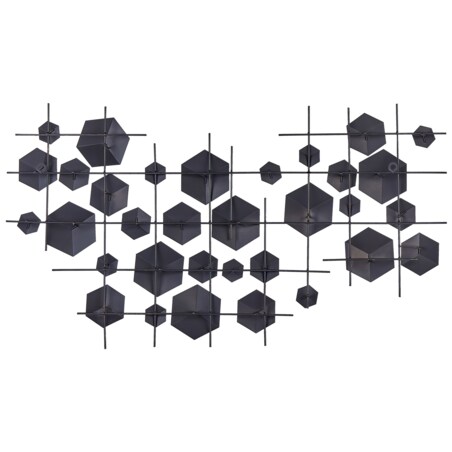 Dekoracja ścienna sześciany złote FLEROVIUM