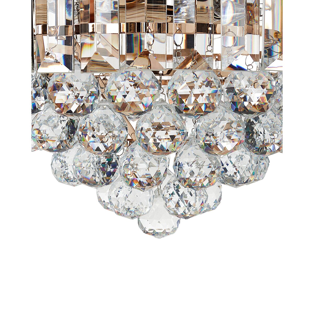 Żyrandol kryształowy 40 cm złoty ACHEIRO