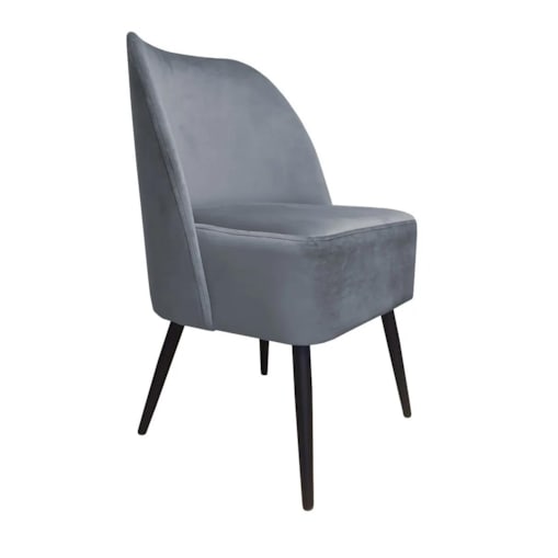 Fotel DUNAJ BL VELVET ciemno szary