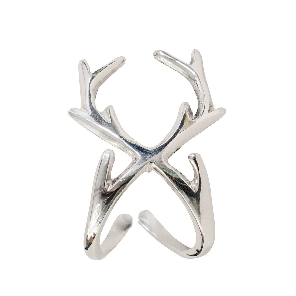 Obrączka na serwetkę Reindeer Charm boże narodzenie, święta, świąteczne, srebrny, 5 x 5 x 7 cm