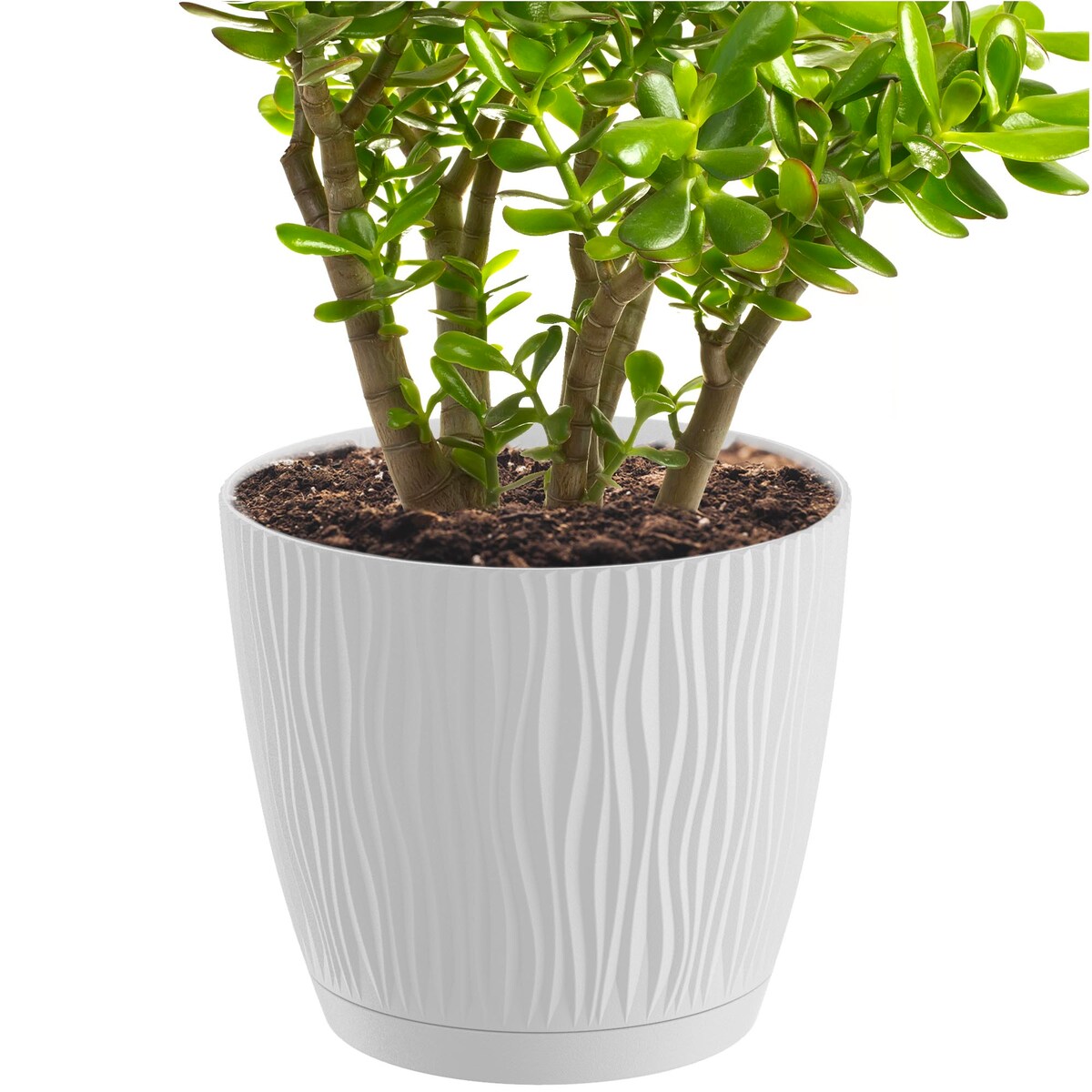 Doniczka Okrągła Z Podstawką Na Kwiaty Zestaw