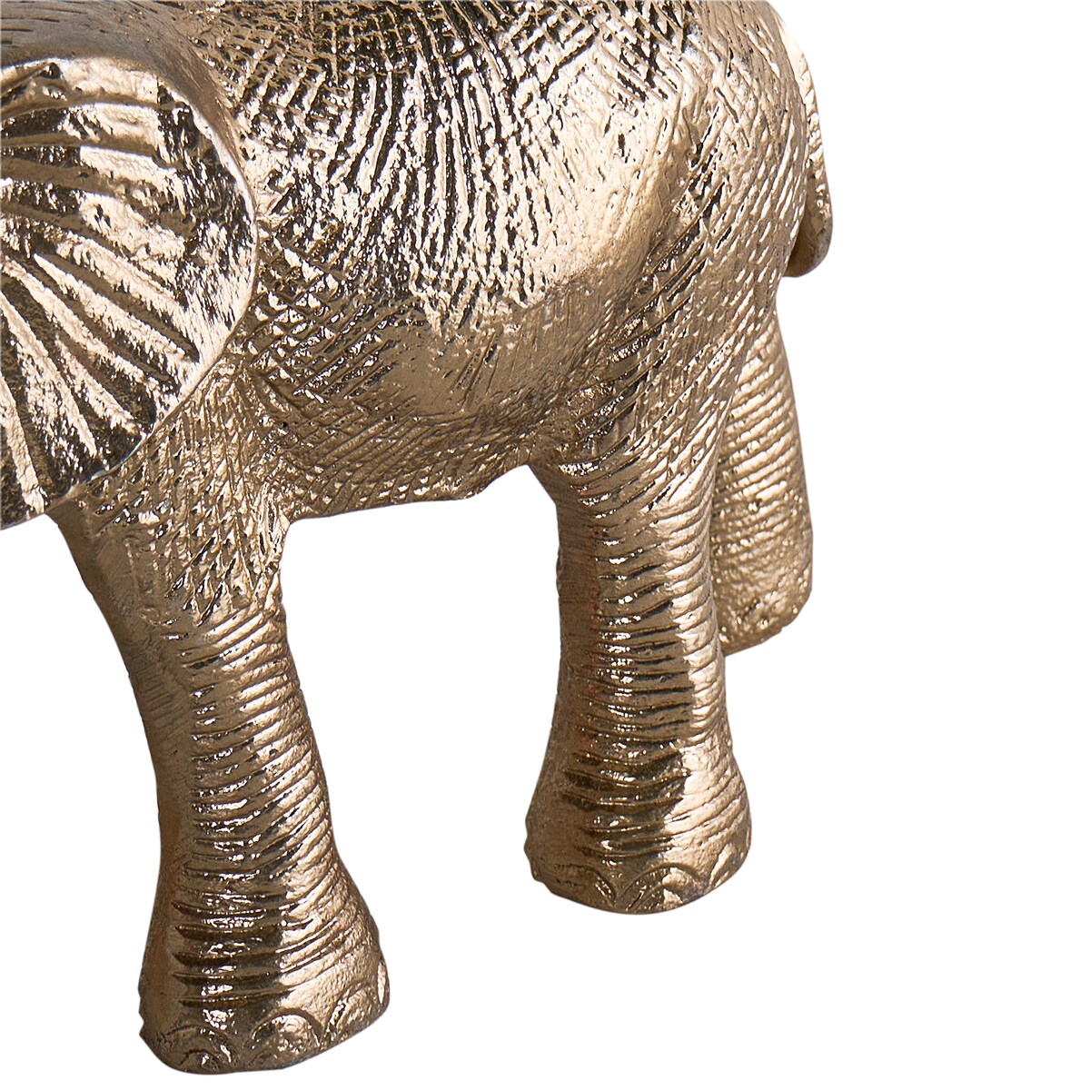 Zestaw 2 figurek dekoracyjnych Słoń SEDLARI Metal Złoty