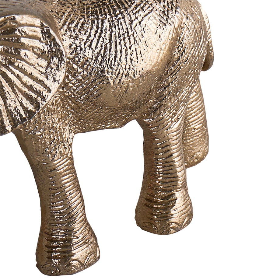 Zestaw 2 figurek dekoracyjnych Słoń SEDLARI Metal Złoty