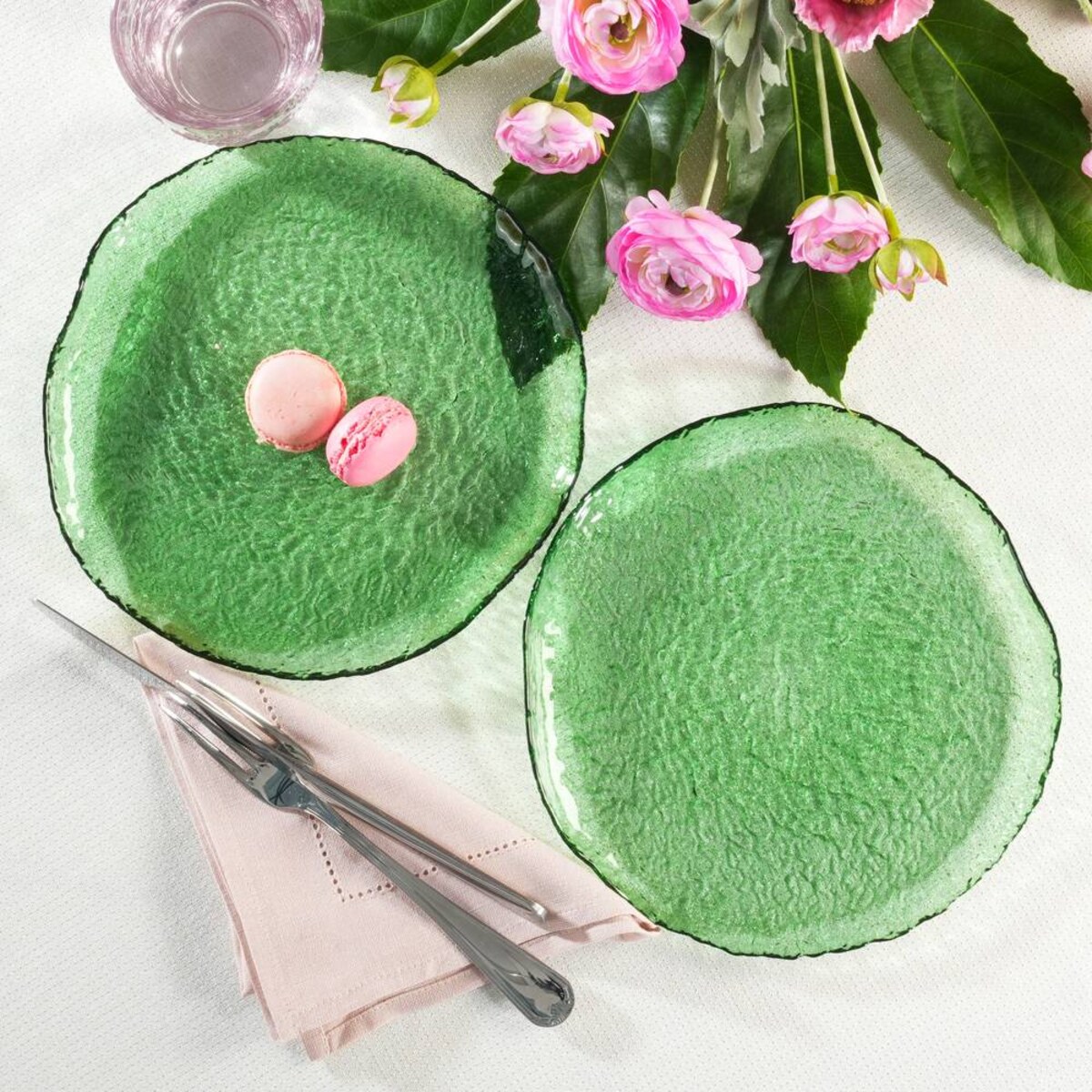 VILLA ITALIA Talerzyk deserowy szklany 22 cm MIDORI
