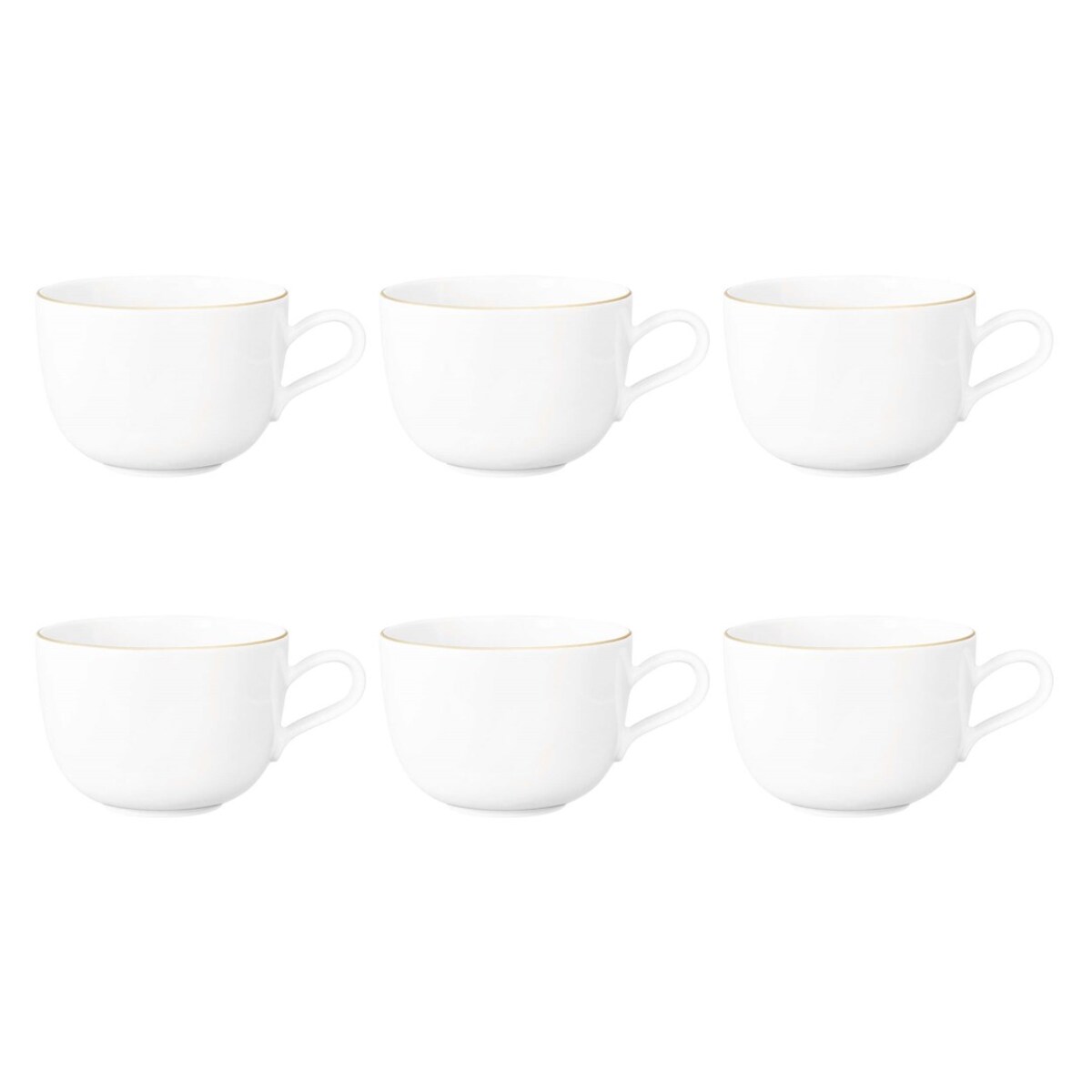 SELTMANN LIBERTY GOLDLINE Zestaw 6 filiżanek do kawy 380 ml