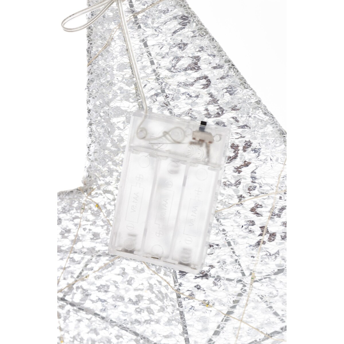 Gwiazda dekoracyjna LED 47x50x12 cm ANANDA srebrna