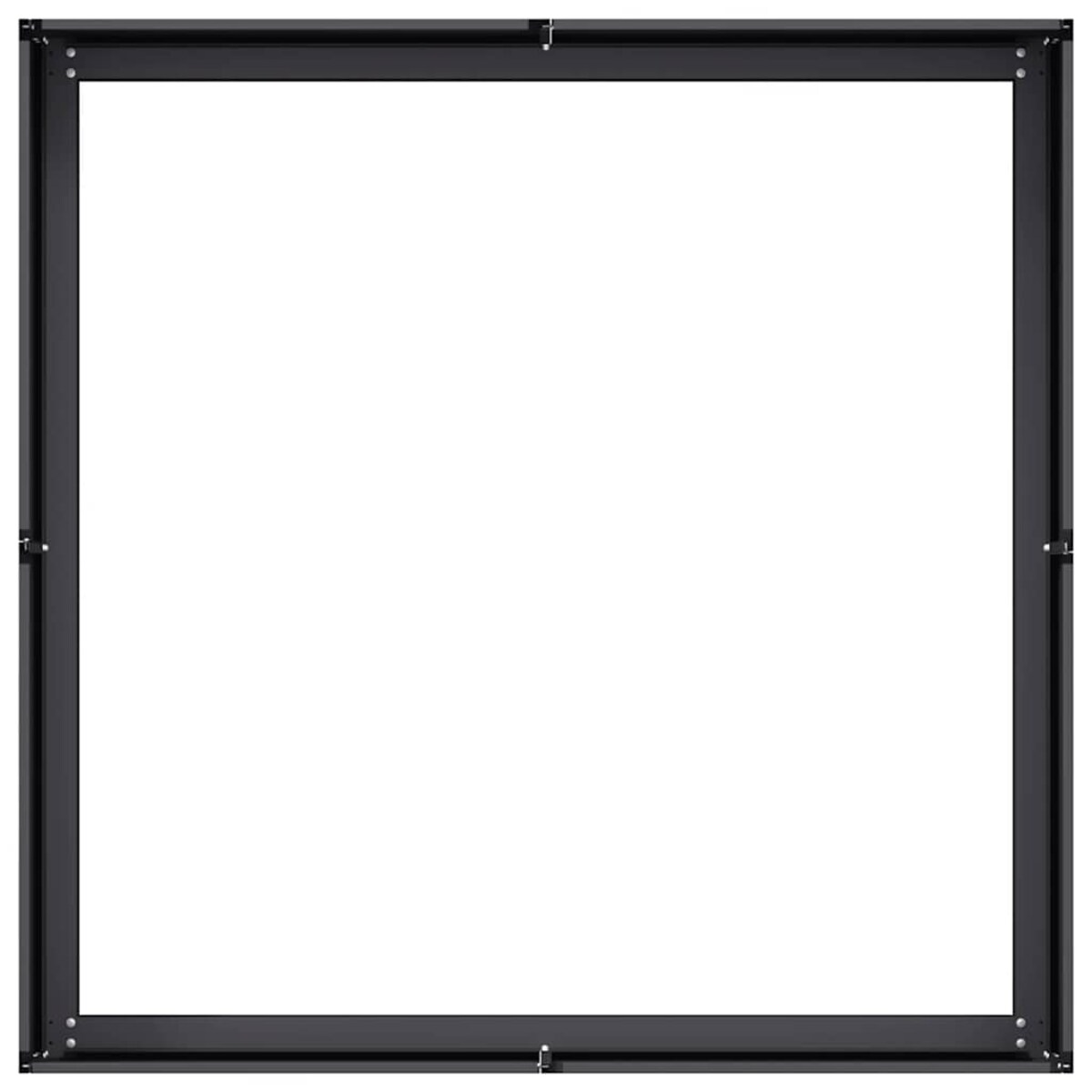 vidaXL Doniczka Czarna 100x100x30 cm Stalowa