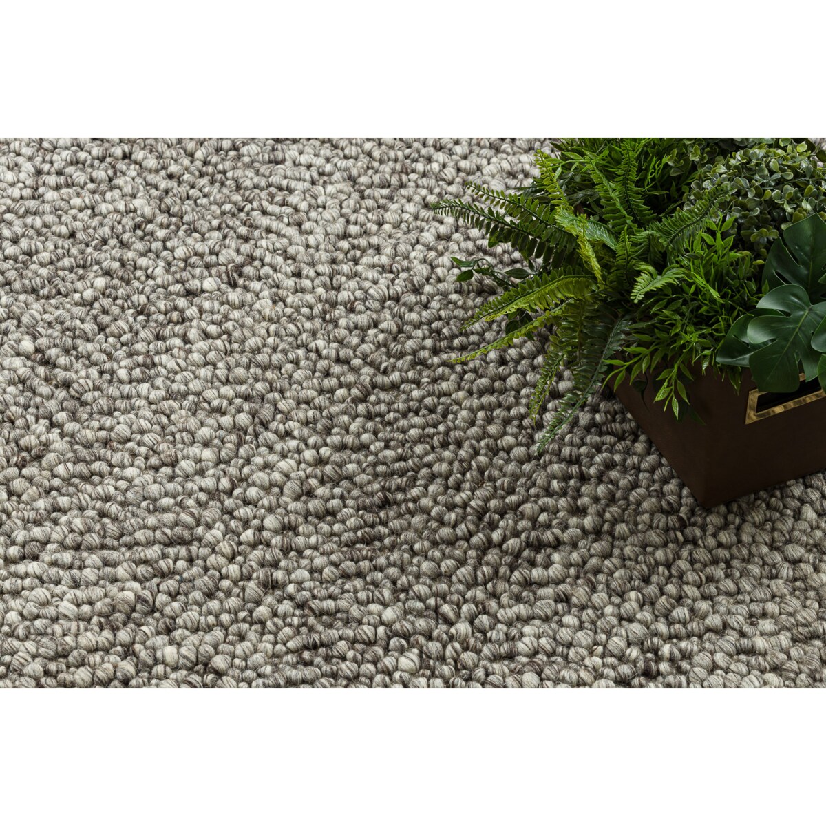 Dywan wełniany TAHAR 99005 antracyt - 120x180 cm