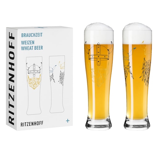 Zestaw 2 szklanek do piwa Brauchzeit, Ana Vasconcelos