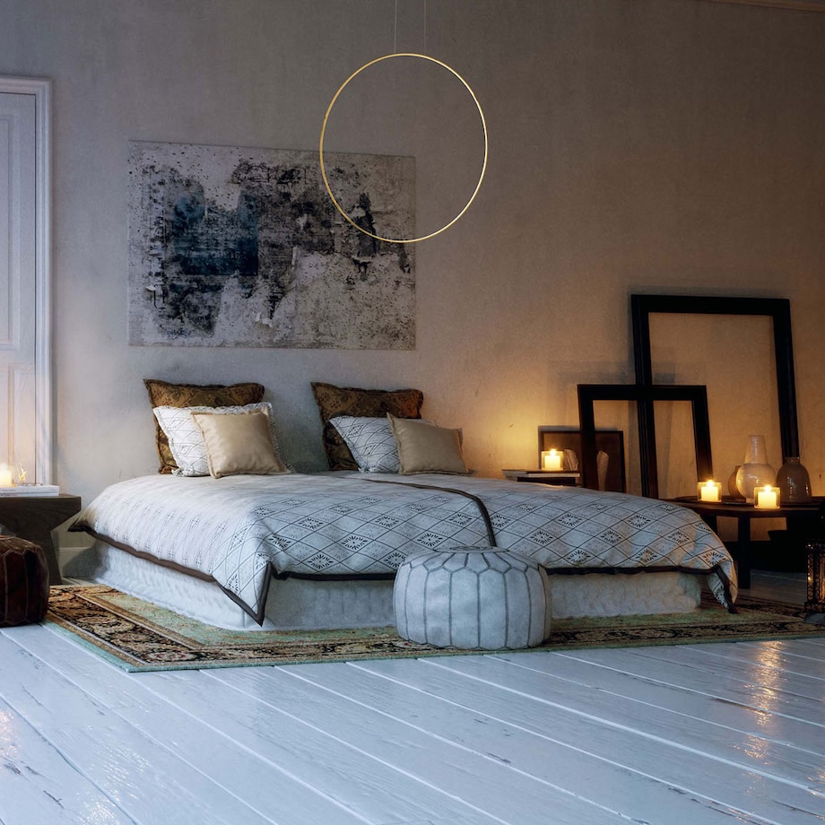 Lampa sufitowa wisząca Light Prestige Mirror złoty LED CCT 3000K/4000K/6000K (regulowana) 1 szt.