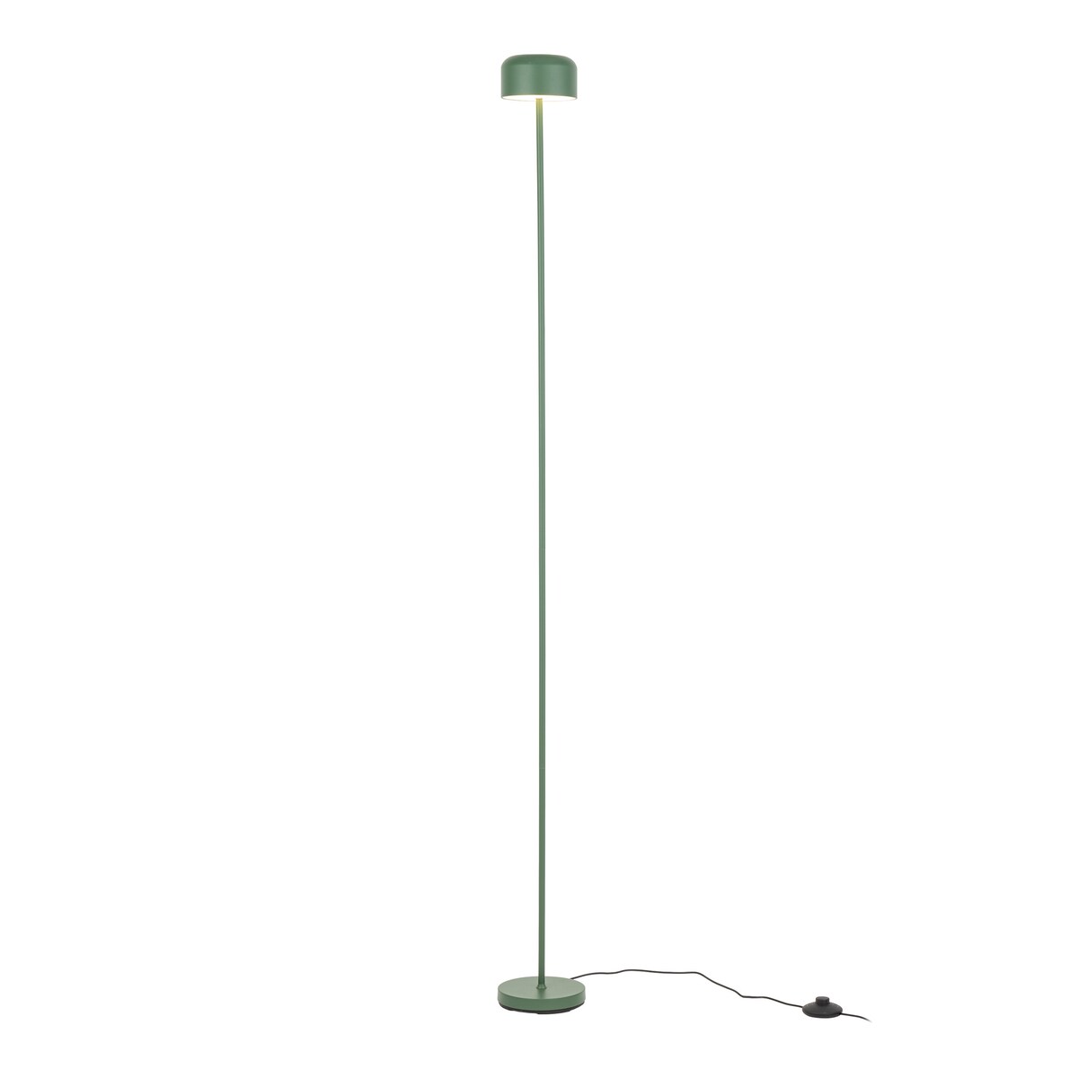 Lampa Stojąca Led Tk Lighting Noa Zielona Podłogowa Smukła Minimalizm 9W 3000K 800Lm