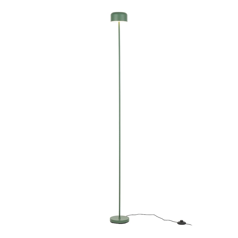Lampa Stojąca Led Tk Lighting Noa Zielona Podłogowa Smukła Minimalizm 9W 3000K 800Lm