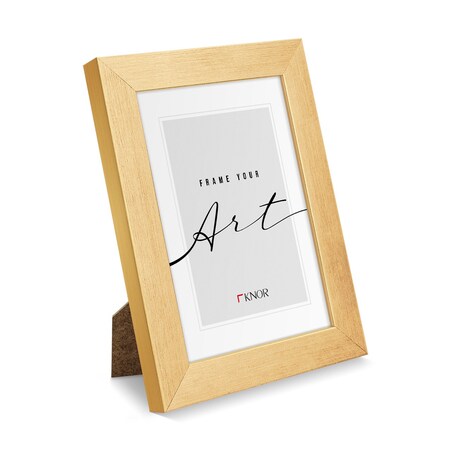 Złota ramka 15x21 cm, szeroka ramka na zdjęcie, Knor-foto-ramki na zdjęcia i plakaty