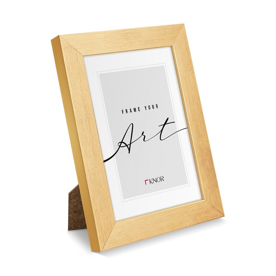 Złota ramka 15x21 cm, szeroka ramka na zdjęcie, Knor-foto-ramki na zdjęcia i plakaty