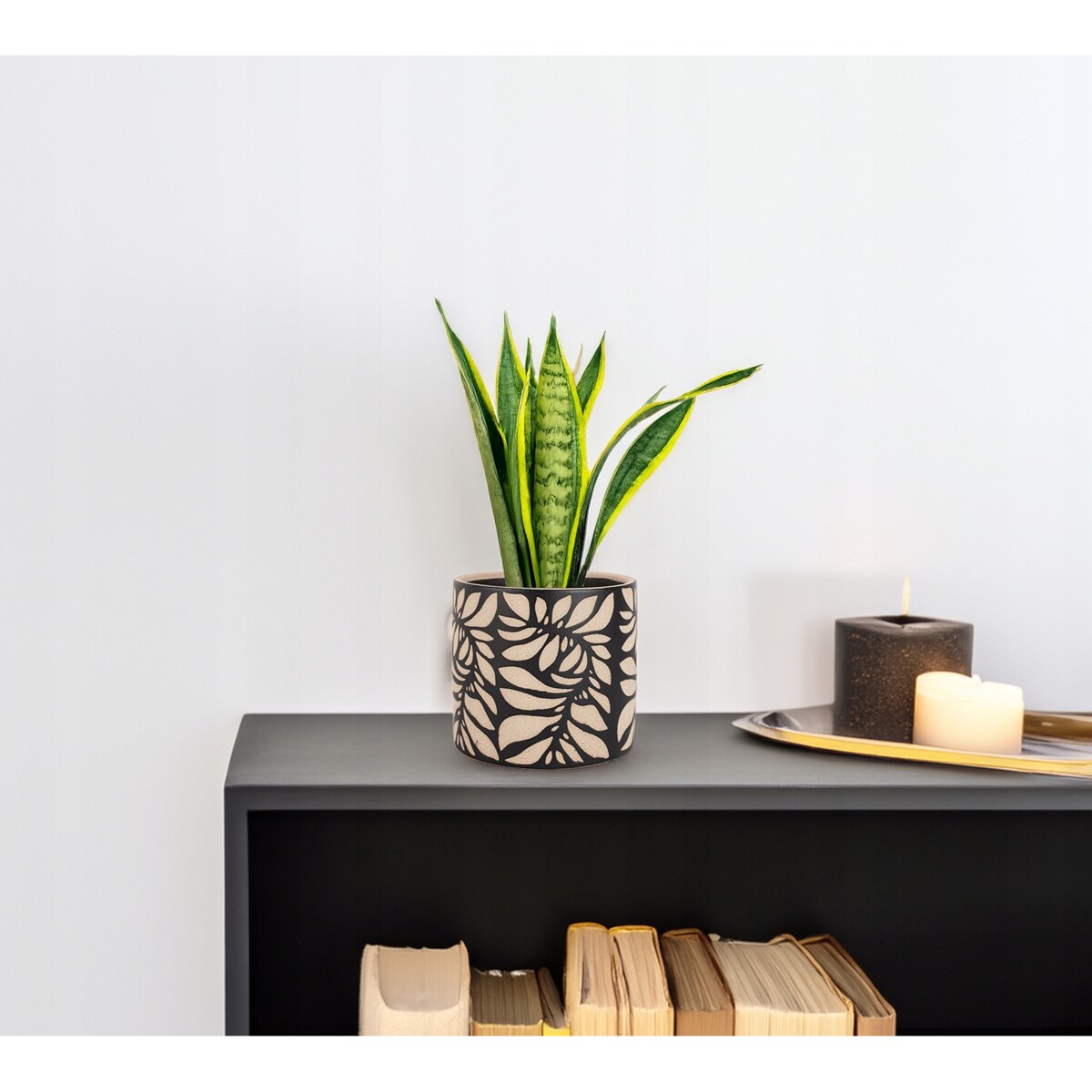 DONICZKA CERAMICZNA BEŻOWA 14cm na kwiaty zioła parapet do domu salonu