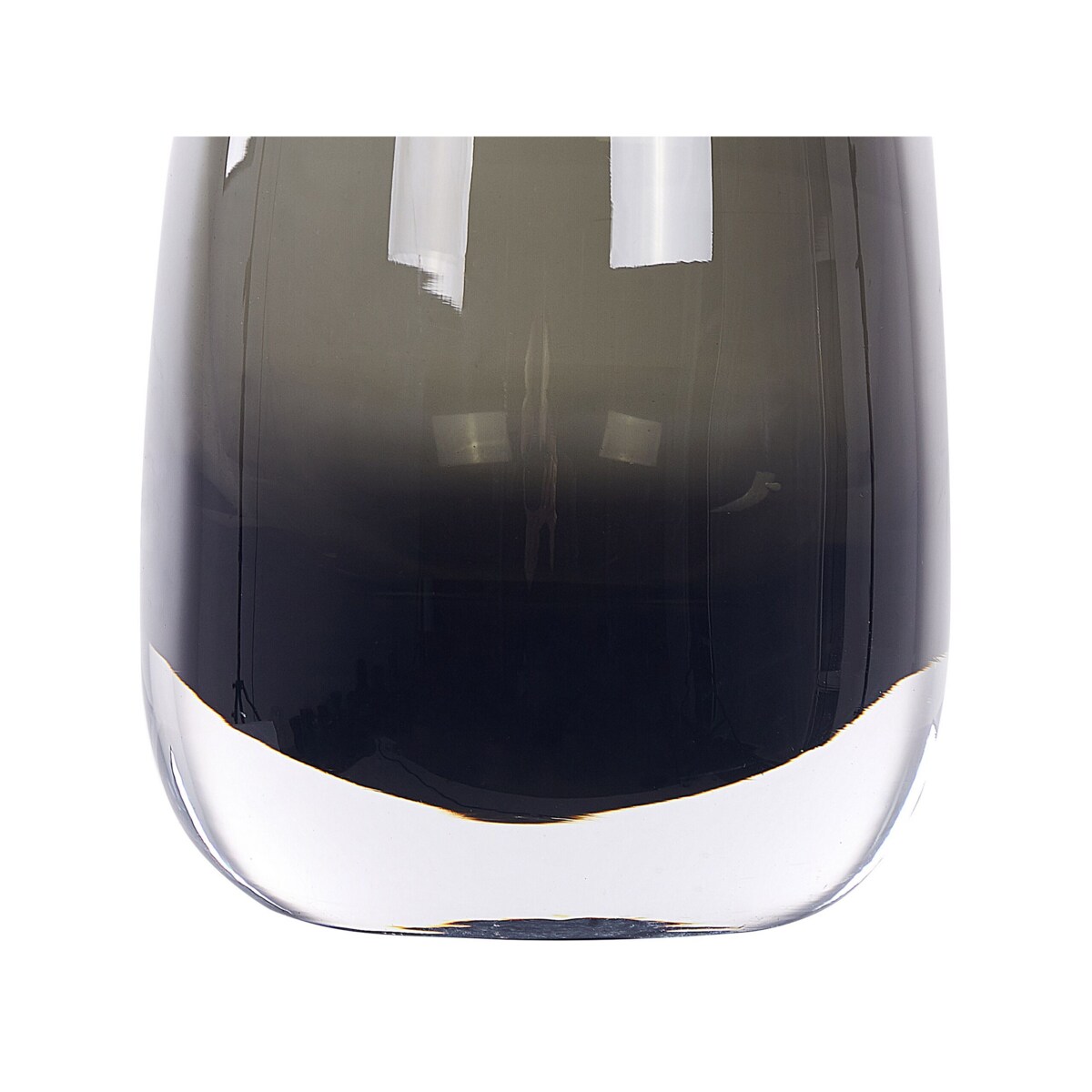 Wazon na kwiaty szklany 18 cm szary FYSKA