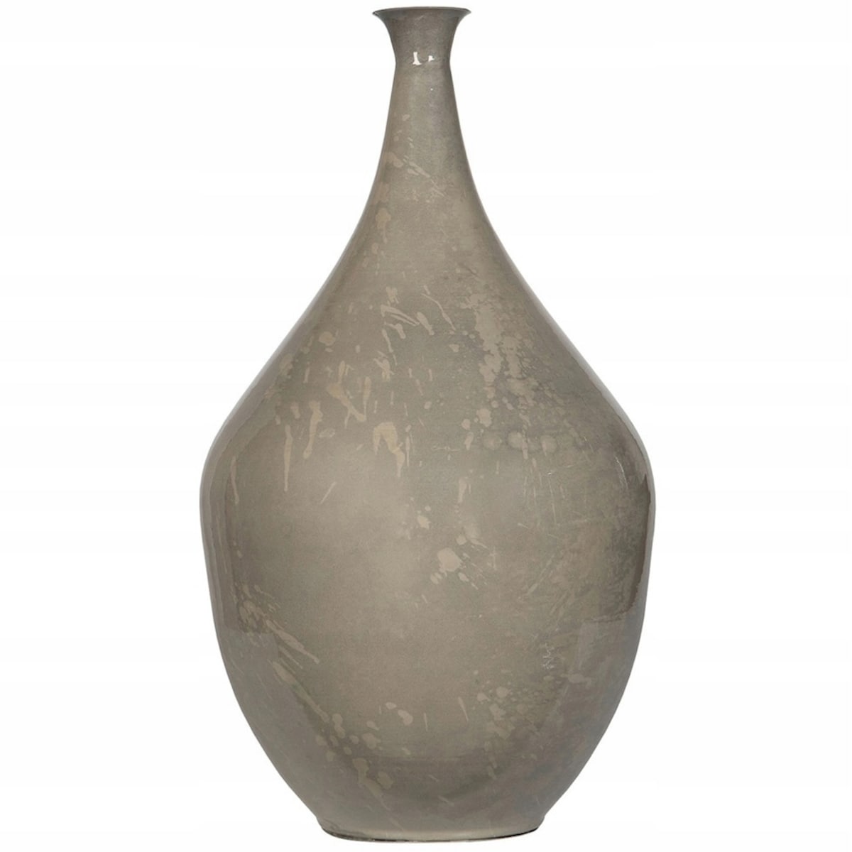 WAZON PODŁOGOWY WYSOKI METALOWY SZARY 56cm NA PODŁOGĘ DO SALONU DOMU LOFT