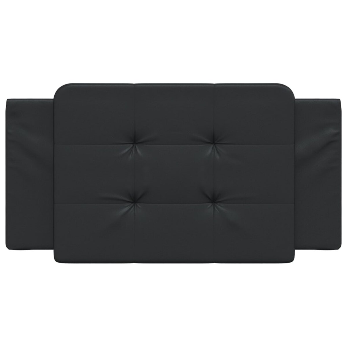 vidaXL Poduszka na wezgłowie, Zadar, czarna, 100 cm, sztuczna skóra