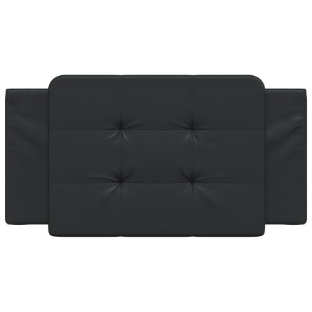 vidaXL Poduszka na wezgłowie, Zadar, czarna, 100 cm, sztuczna skóra