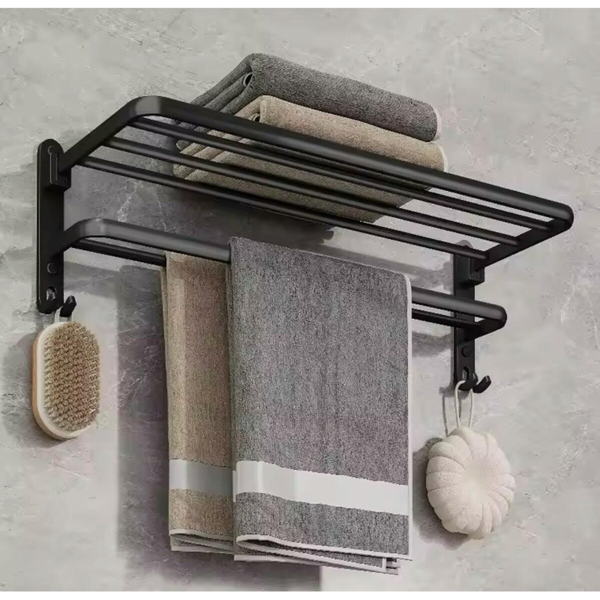 Półka prysznicowa SHP BILIA czarna