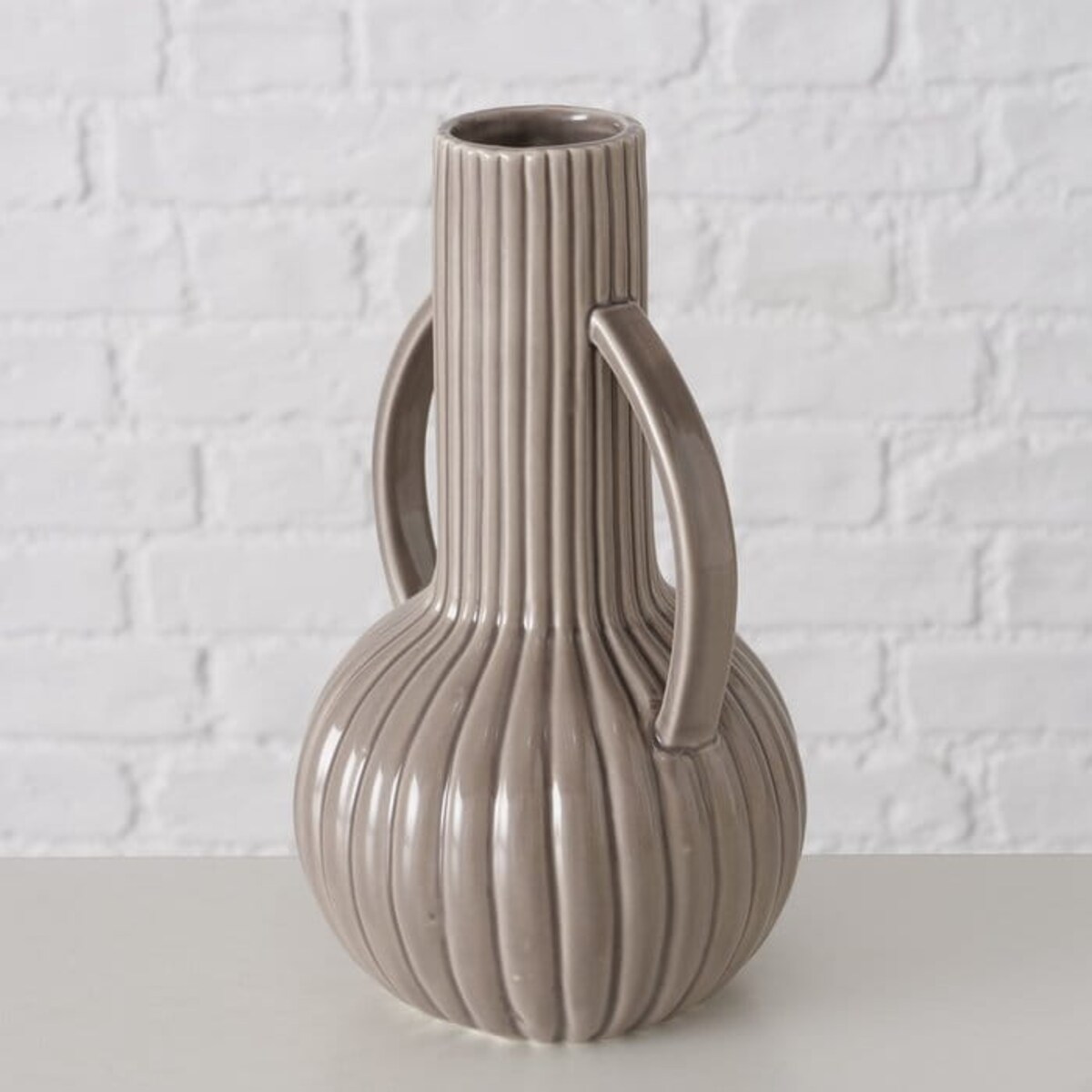 Wazon Porcelanowy Pilarus 21 cm Zielony Flakon na Kwiaty Cięte Ozdobny