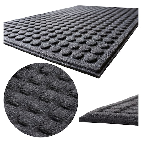 Wycieraczka 50x80cm Contours Rounds Ciemno Szara wewnętrzna, zewnętrzna