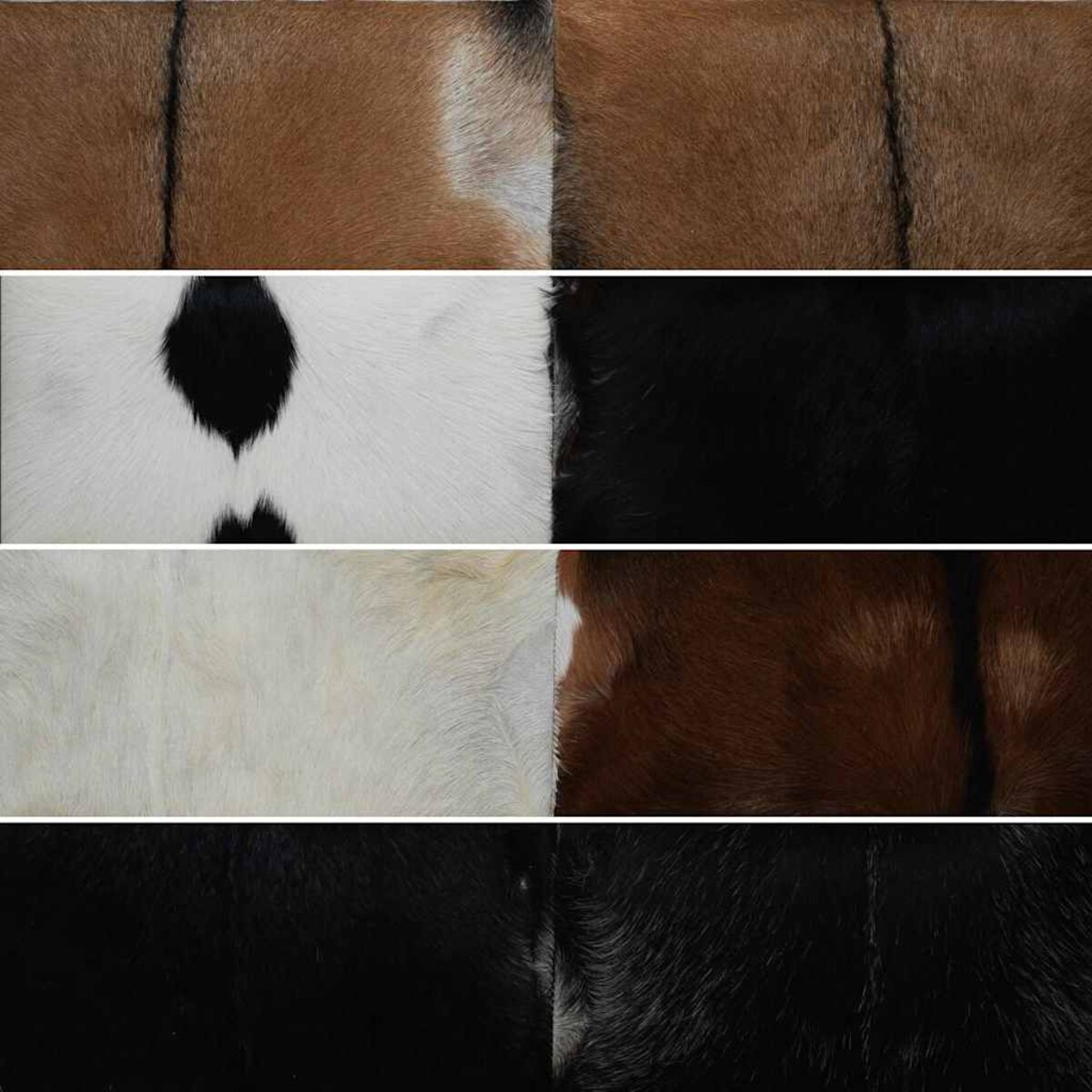 vidaXL Ławka z koziej skóry tekowej