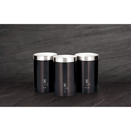 Pojemniki na żywność Zestaw BerlingerHaus BH-6718 Ciemny szary