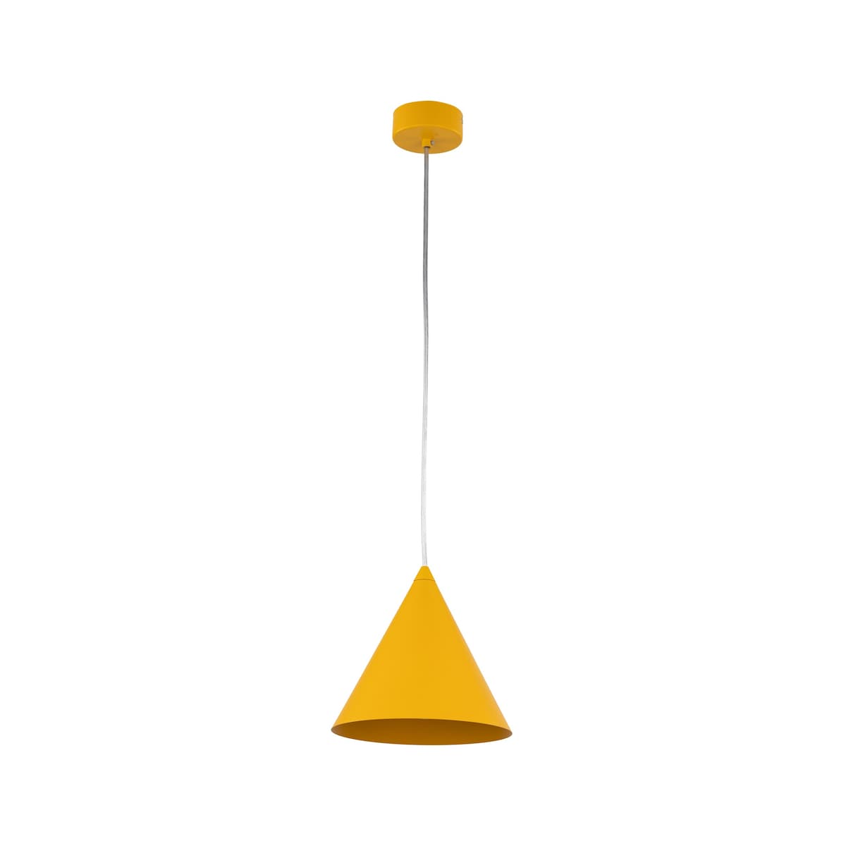 Żółta Lampa Wisząca Stożek Metalowy Cono Tk Lighting S