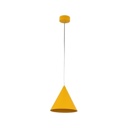 Żółta Lampa Wisząca Stożek Metalowy Cono Tk Lighting S