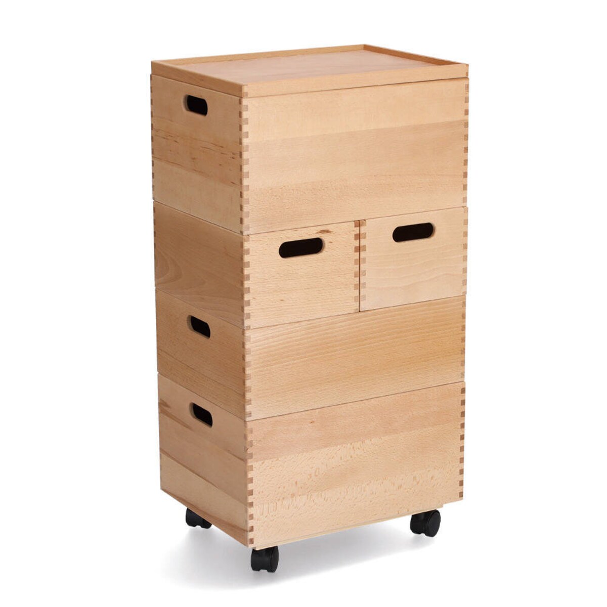 Wózek na pudła, drewno sosnowe