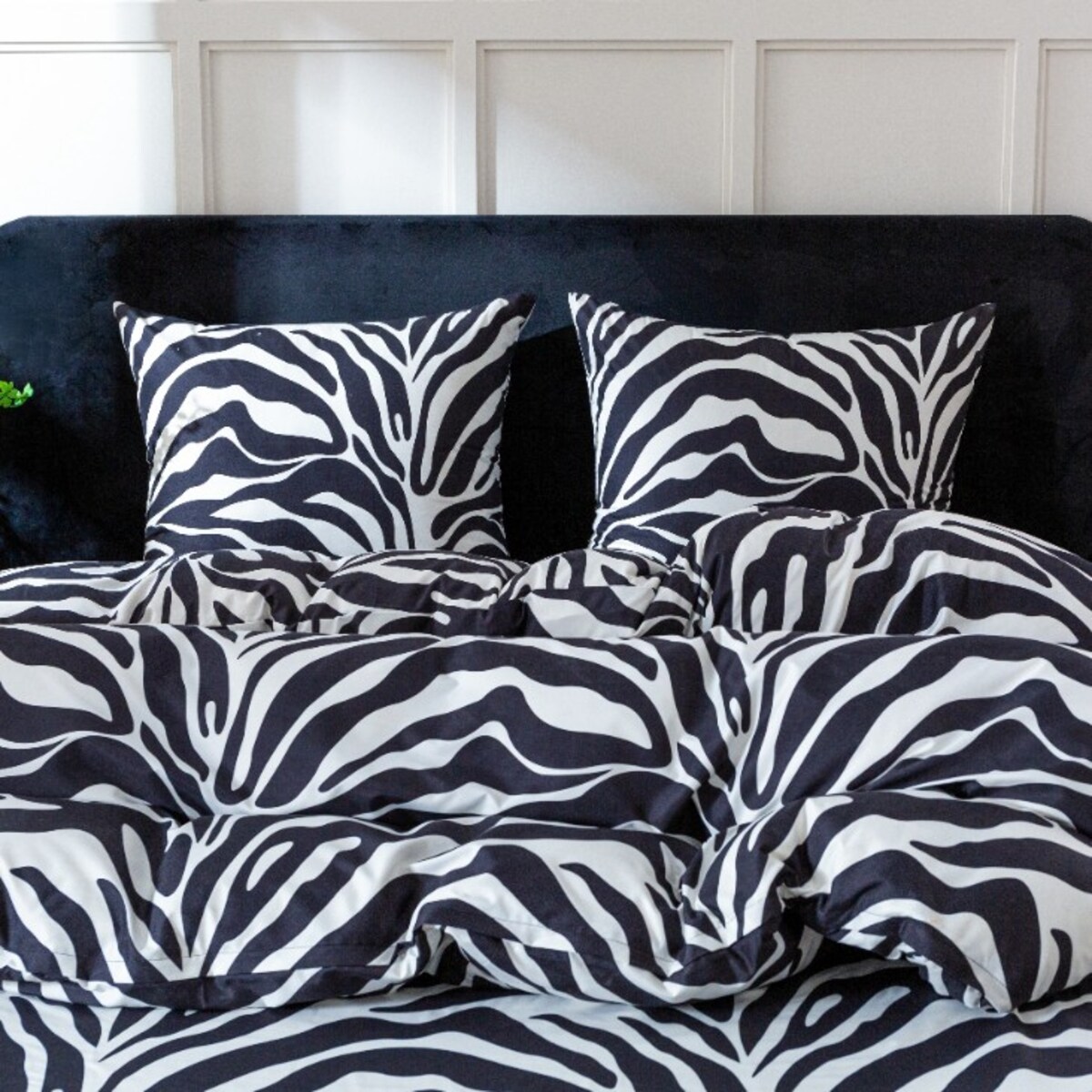 Pościel 160X200 + 2 Poszewki 70X80 Komplet Pościeli Zebra
