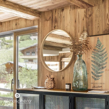 Okrągłe lustro Wild, Ø 68 cm