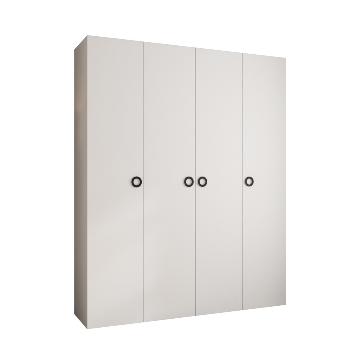 Szafa czterodrzwiowa Como 1 200 gł.50 biały+czarny