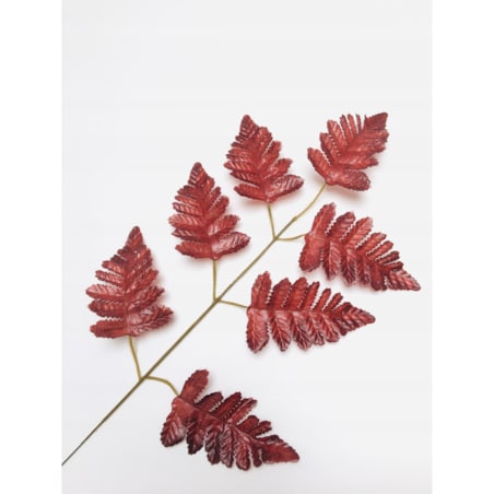 LIŚĆ ŁODYGA PAPROCI liście sztuczne do stroika bukietu kompozycji BRĄZ