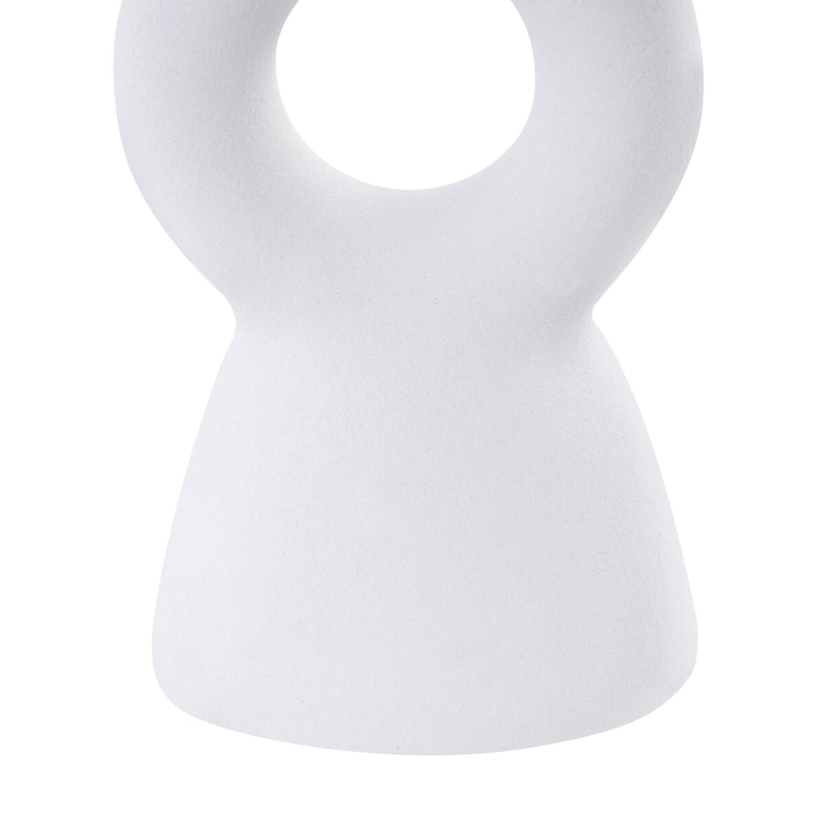 Świecznik ceramiczny biały SPARTA