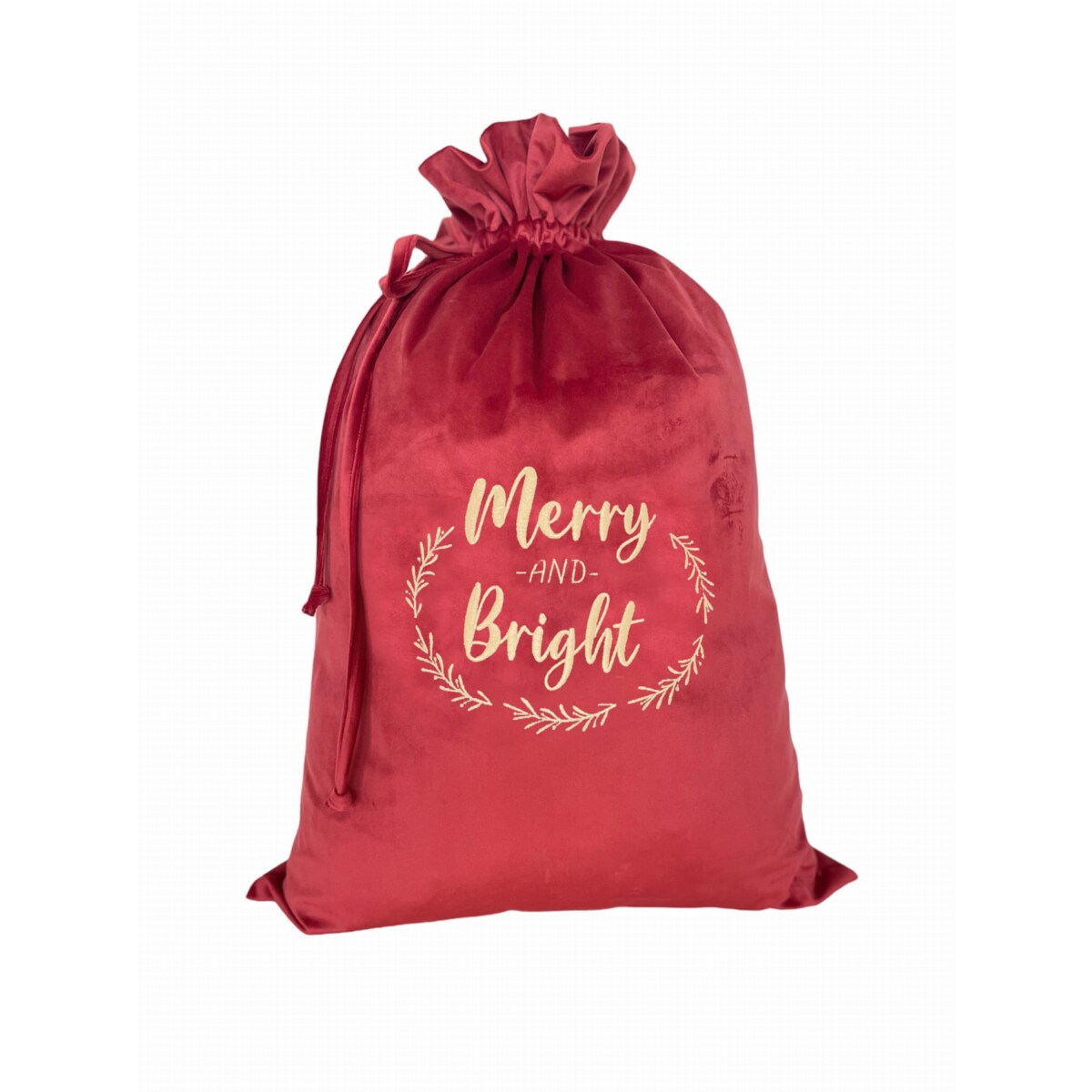 Christmas bag carmin red - WŁASNY TEKST