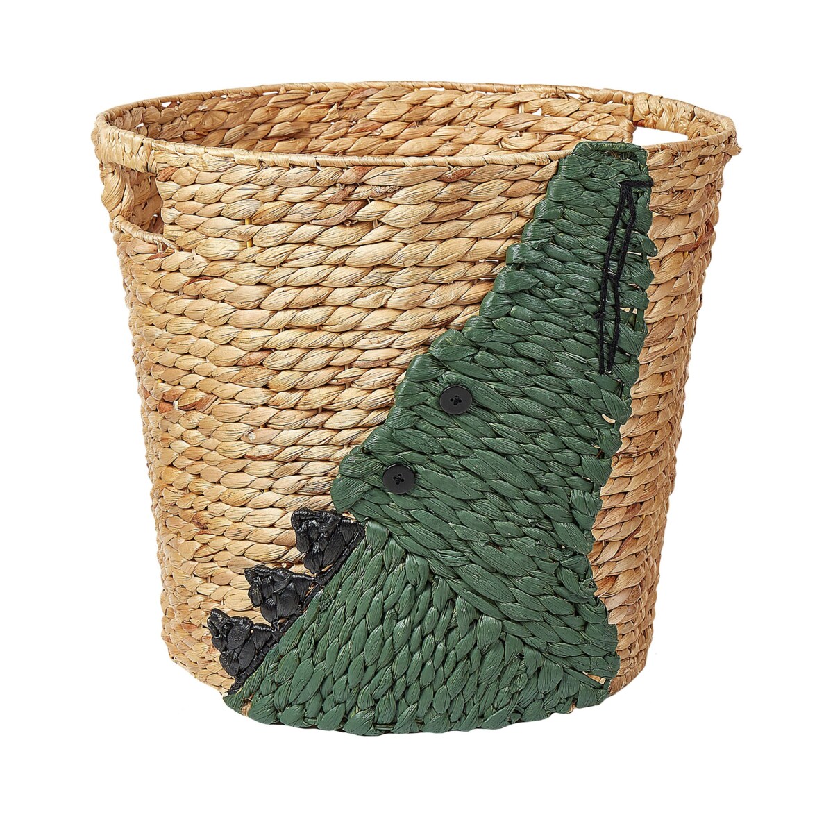 Kosz pleciony krokodyl z hiacyntu wodnego naturalny LOXTON