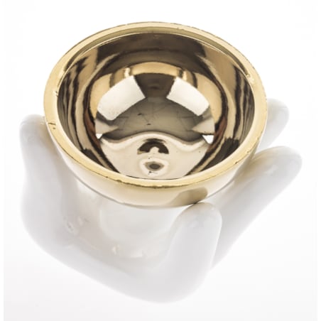 Kominek zapachowy ceramiczny 10x12x10,5 cm AROMA biało-złoty