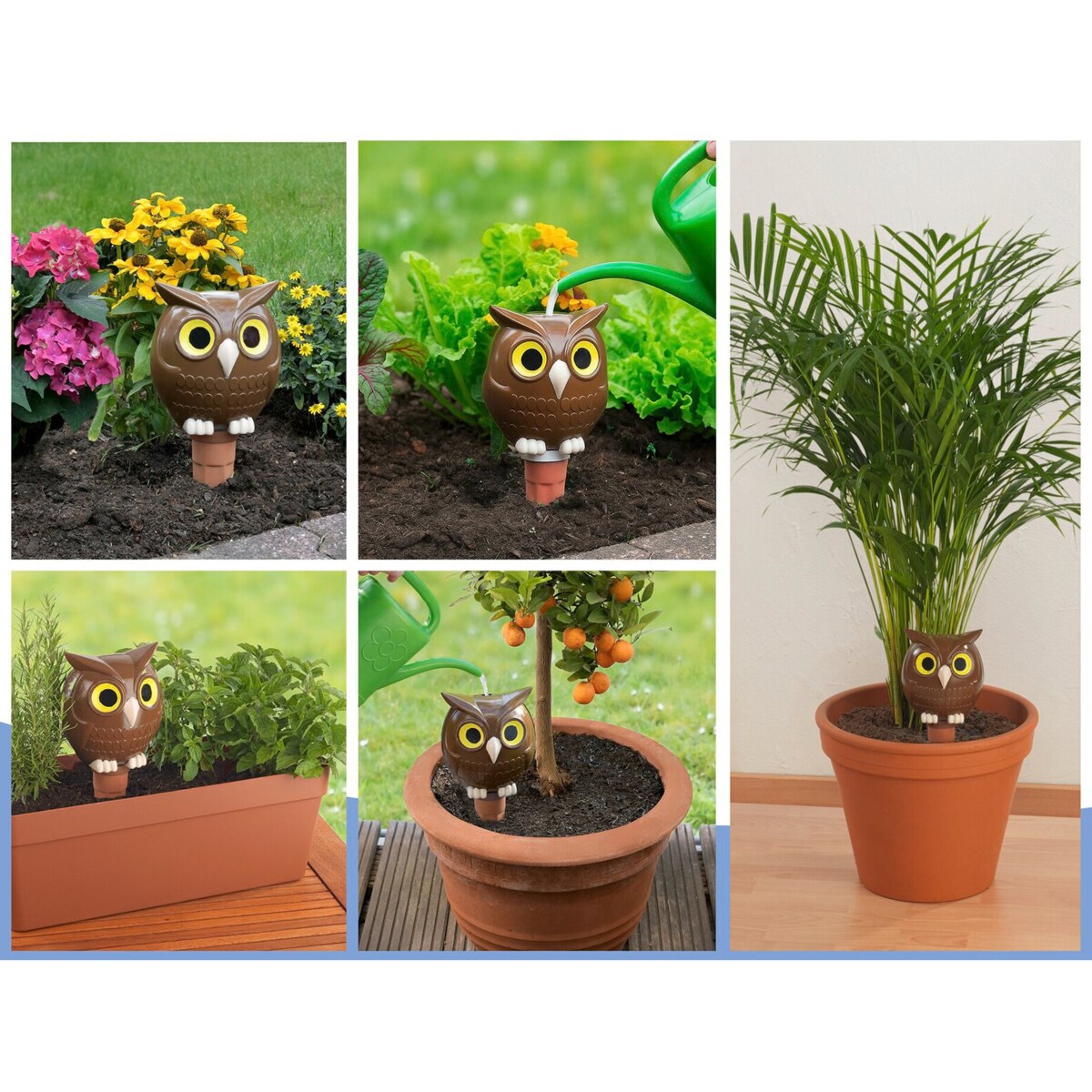 Nawadniacz ceramiczny do kwiatów 1600 ml, sowa