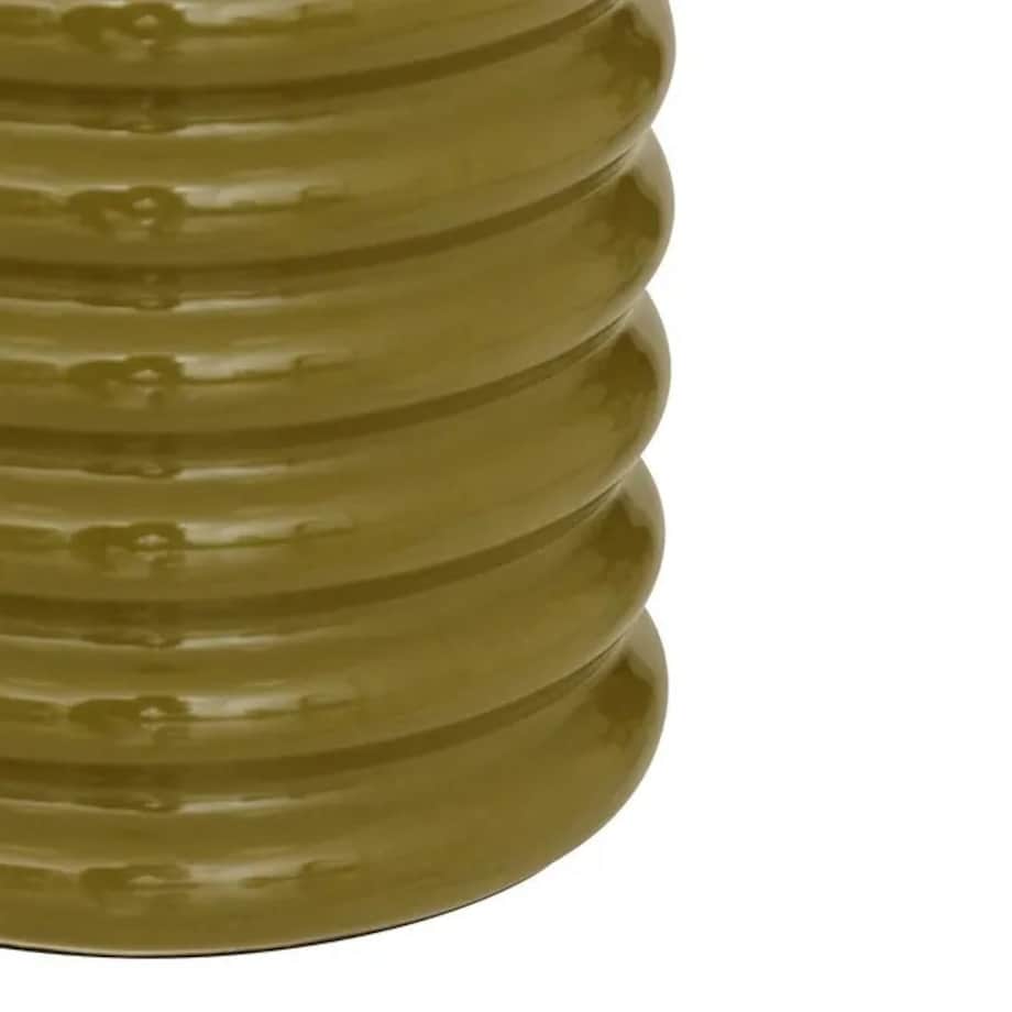 Lampa stojąca, ceramika, khaki, Vinus, 69 cm