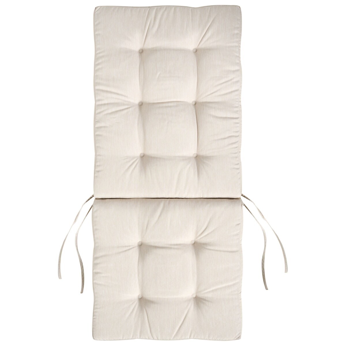 Zestaw 2 krzeseł ogrodowych z poduszkami MAUI PREMIUM Drewno akacjowe Jasnobeżowy